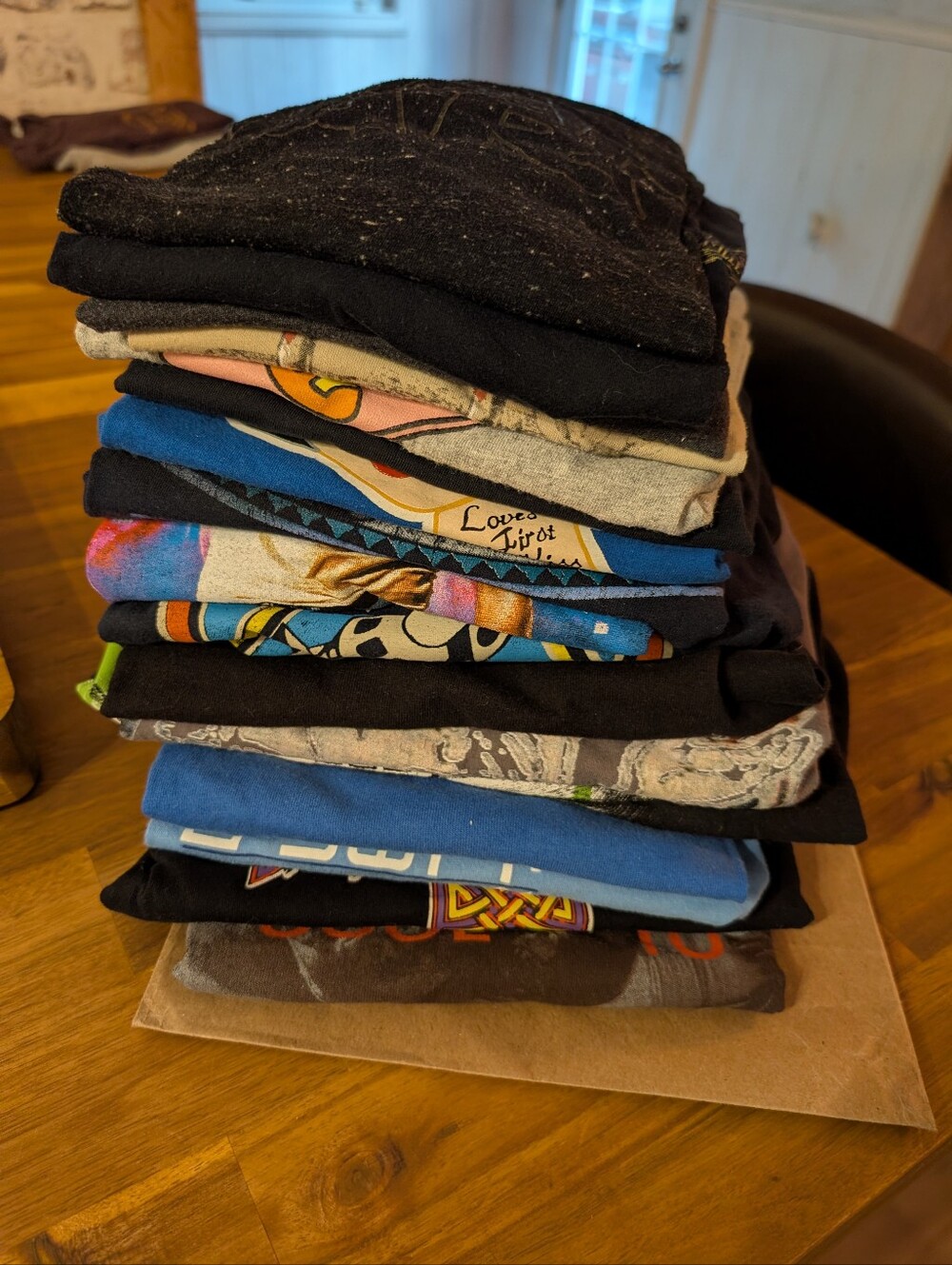 Collection Of 21 Graphic T-Shirt Stack - Assorted Sizes And Styles